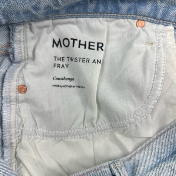 MOTHER The Twister High Rise Ankle Wide Leg Jeans in Cowabunga Sz 31 - Picture 4 of 14